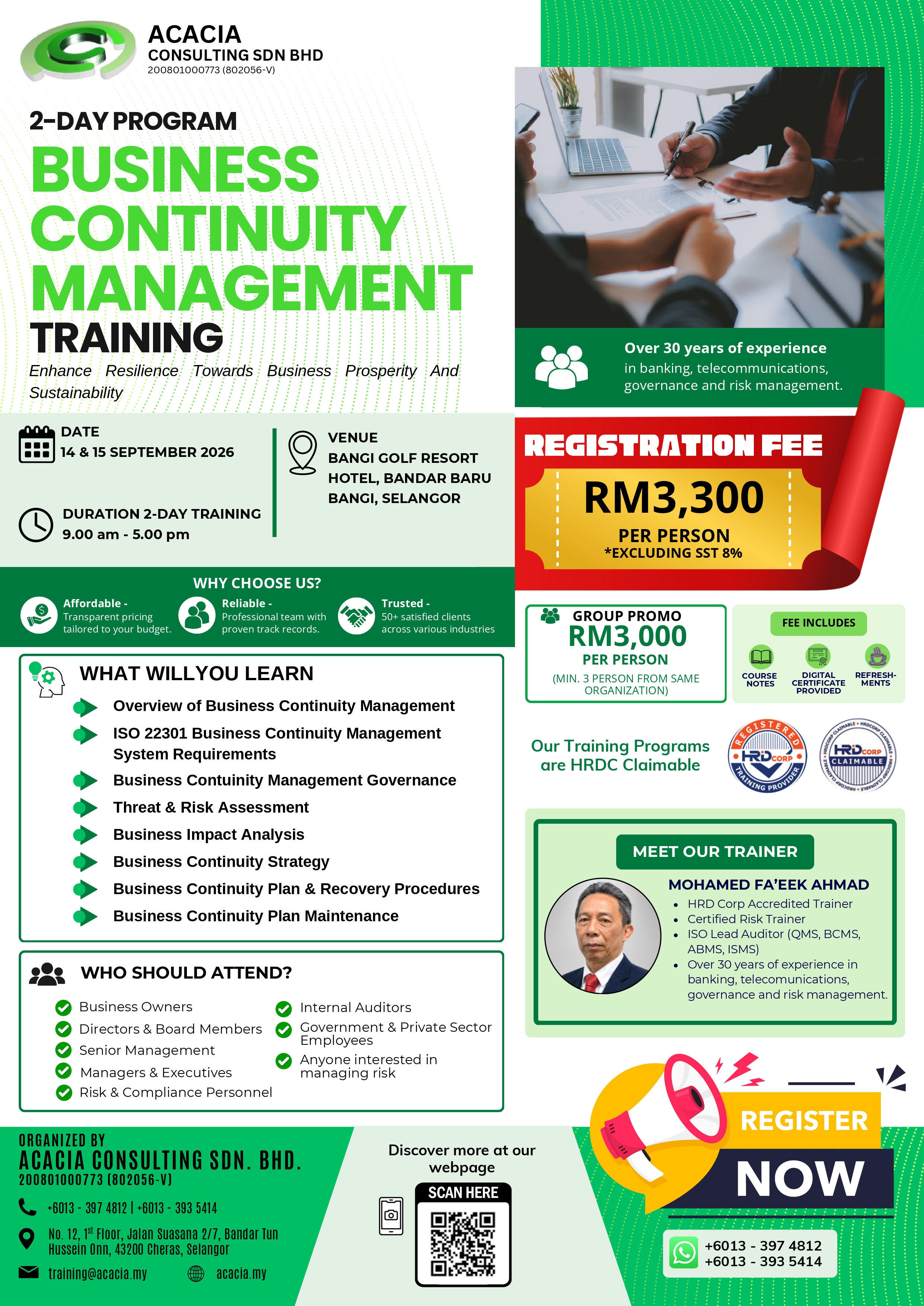 Enterprise Risk & Business Continuity Poster